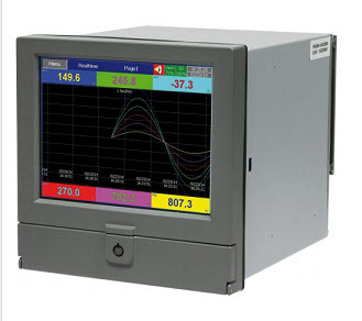 LBPR1720 - Registrador graficador digital. Pantalla táctil 4.3pulg color, Mem. Int. 256MB. Hasta 6 entradas Analogas(V,mV,mA,TC,RTD)