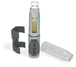 Medidor y registrador de temperatura con pantalla LCD USB-501-LCD