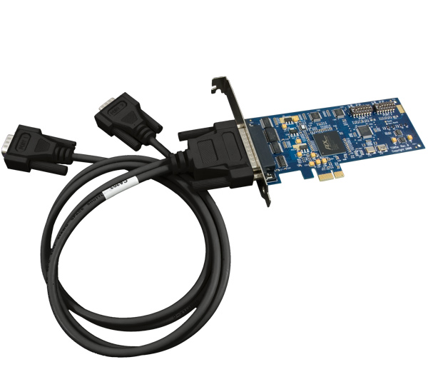 Click to enlarge imagen: 7205eS PCI Express RS-232, RS-422, RS-485 Serial Interface