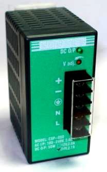 LBCSP-142-050-24: Fuente de poder 24V/2.1A/ dimensiones 104mm X 76mm X 45mm/ montaje en riel DIN/ voltaje de entrada 100-240Vac