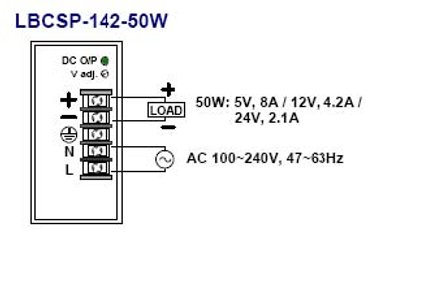 Clic para amplia diagrama de conexion del LBCSP-142