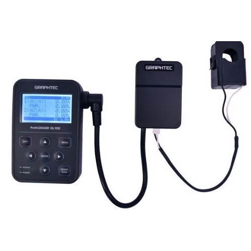 GL100-N-DPA-AC100A - Registrador de datos con sensor de corriente CA con sensor de corriente máximo de 100A.