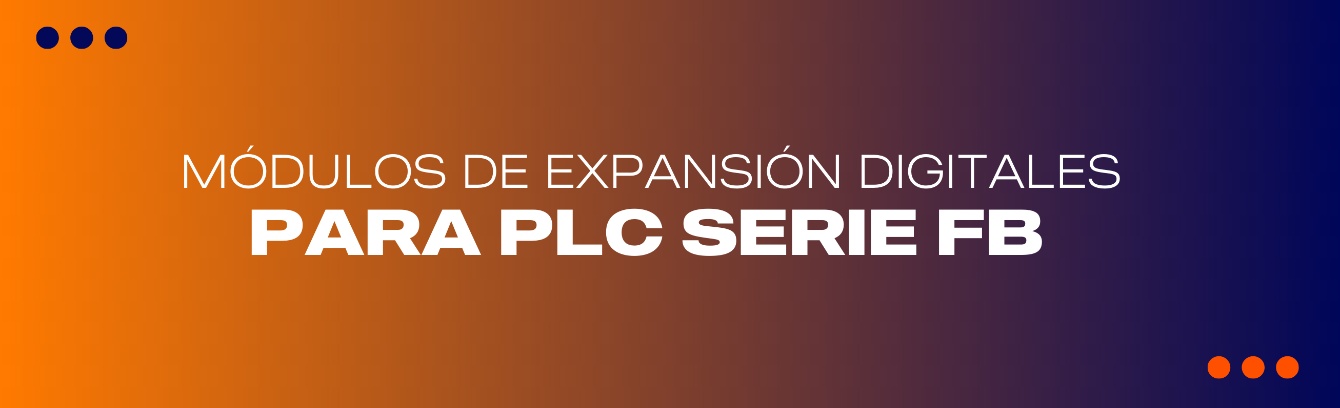 Módulos de Expansión Digitales para PLC Serie FBs