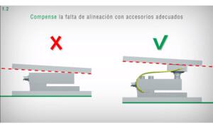 compense la falta de alineación con accesorios adecuados - celdas de carga - Laumas