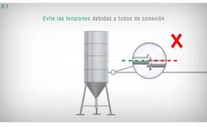 evite las tensiones debidas a tubos de conexión - celdas de carga - Laumas