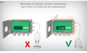 mantenga los equipos siempre alimentados para evitar la formación de condensación - celdas de carga - Laumas 