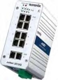 LBJetNet383810G: Switch Industrial con 8 puertos 10/100 TX Ethernet PoE y 2 puertos 10/100/1000 TX