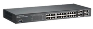 LBJetNet385428G Switch Ethernet industrial  de 24 puertos Ethernet. Alimentación de 90-264 Vac.