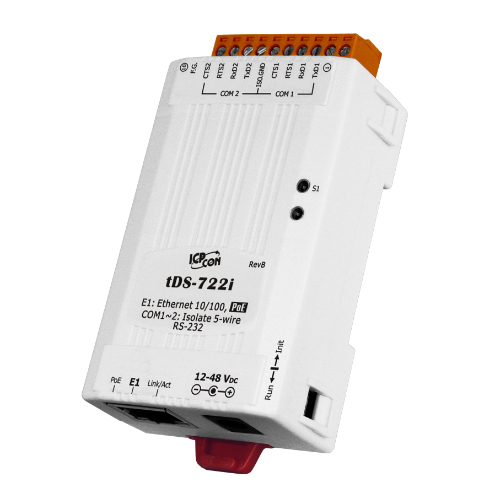 Convertidor Ethernet alámbrico tDS-722i