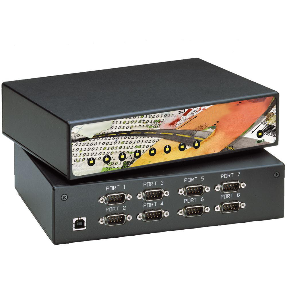 Convertidor de USB a 8 puertos Seriales RS-232, RS-422 o RS-485 DB9 - 2803